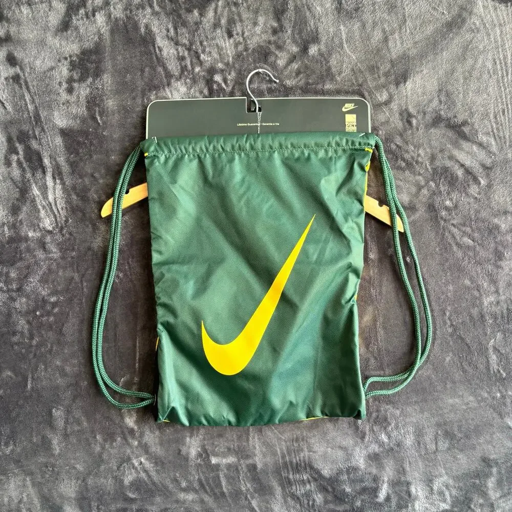 Nike Brazil Draw String Bag Color Green / Yellow